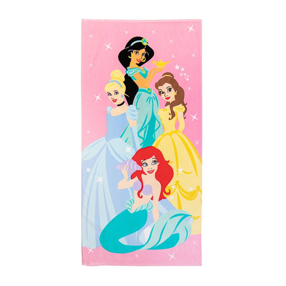 Disney Princess Sparkle Beach Towel Pink
