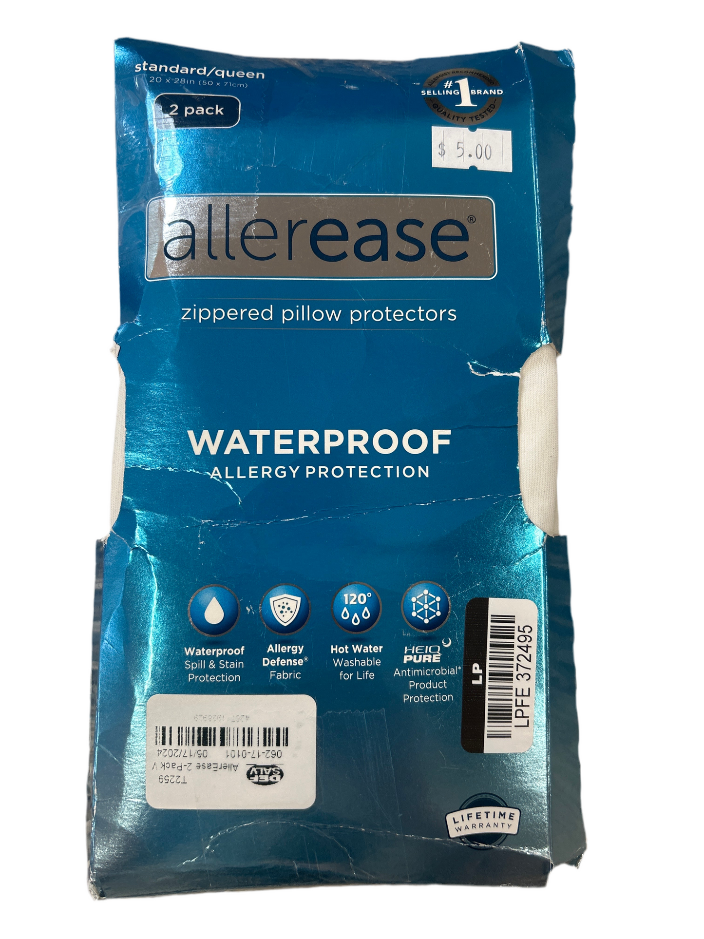 Allerease Waterproof Pillow Protectors - Std / Queen