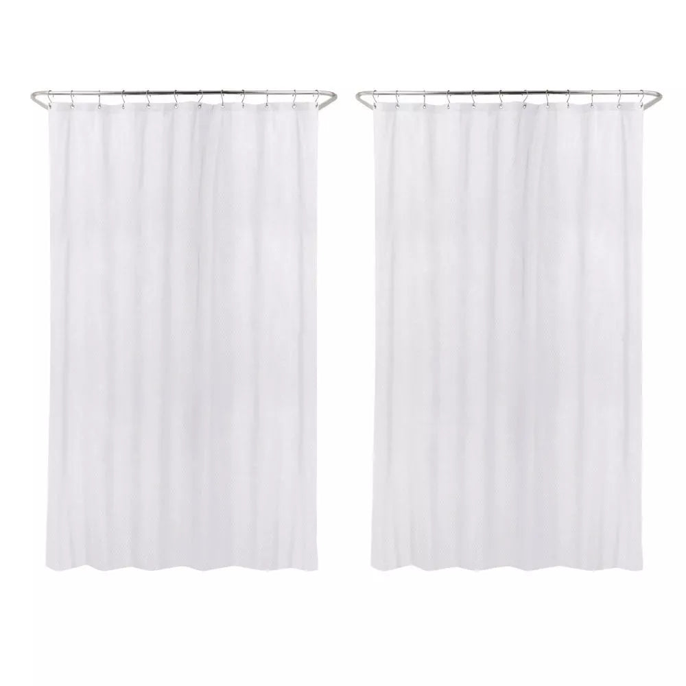 2pk Waterproof Fabric Heavy Weight Shower Liner White - Threshold