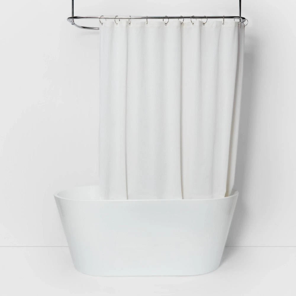 2pk Waterproof Fabric Heavy Weight Shower Liner White - Threshold