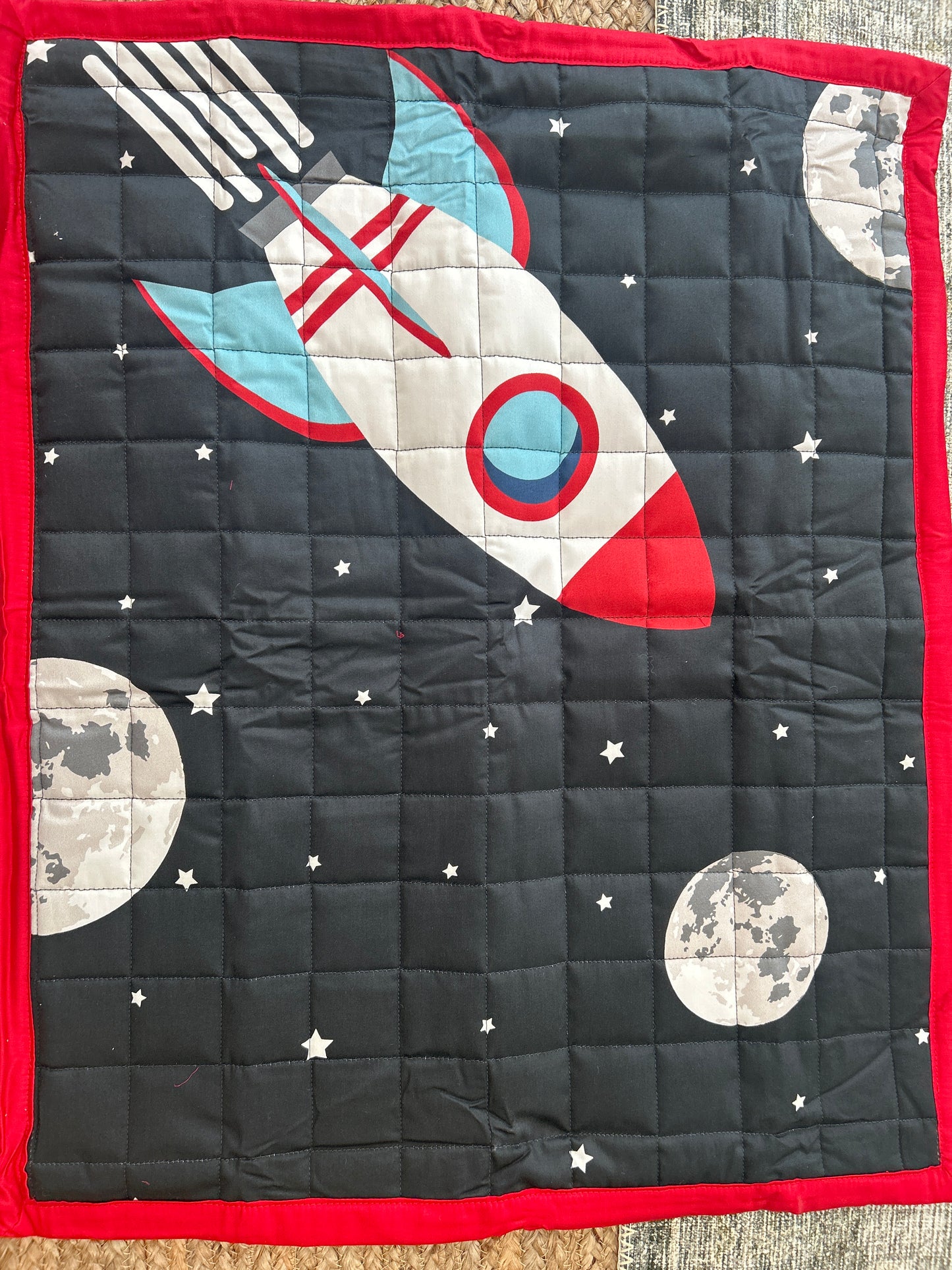 Space Robot Quilted Sham - 20” x 26”