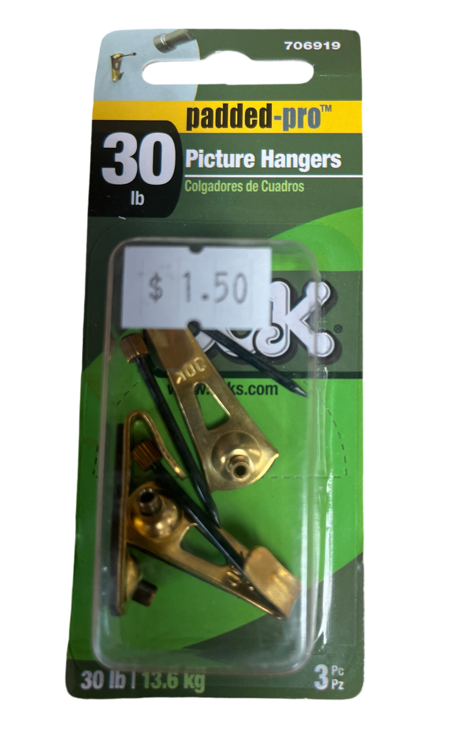 Picture Hangers - 30lb Padded