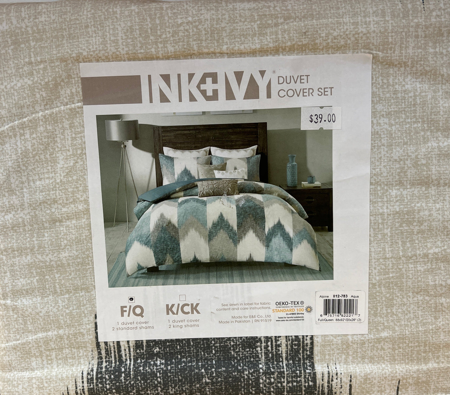 Full / Queen Ink+ivy Alpine Cotton Duvet 3pc Cover Set