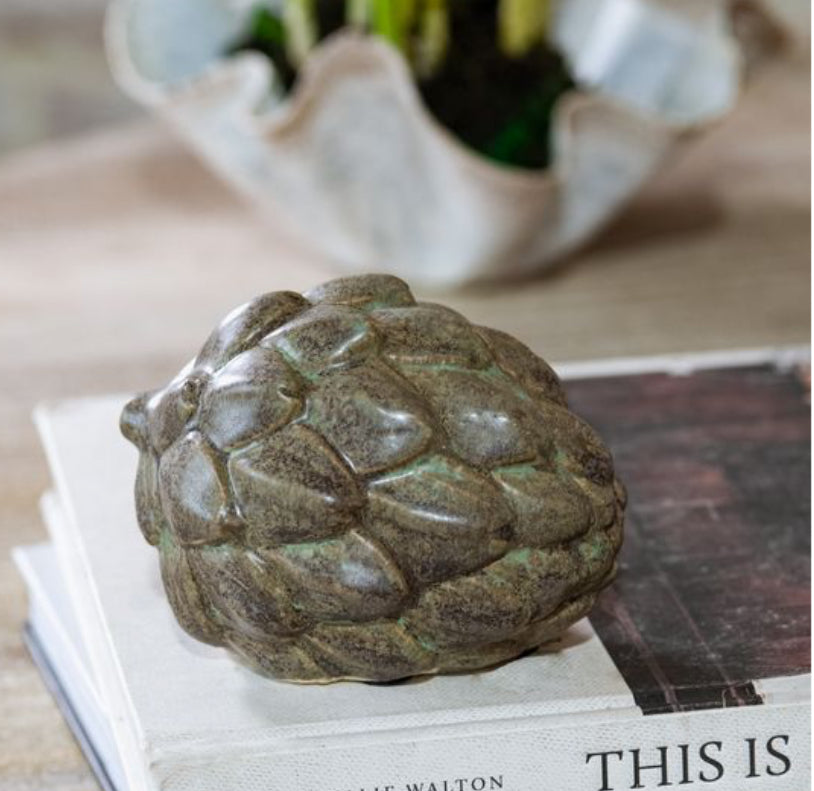 4.7" Natural Ceramic Artichoke