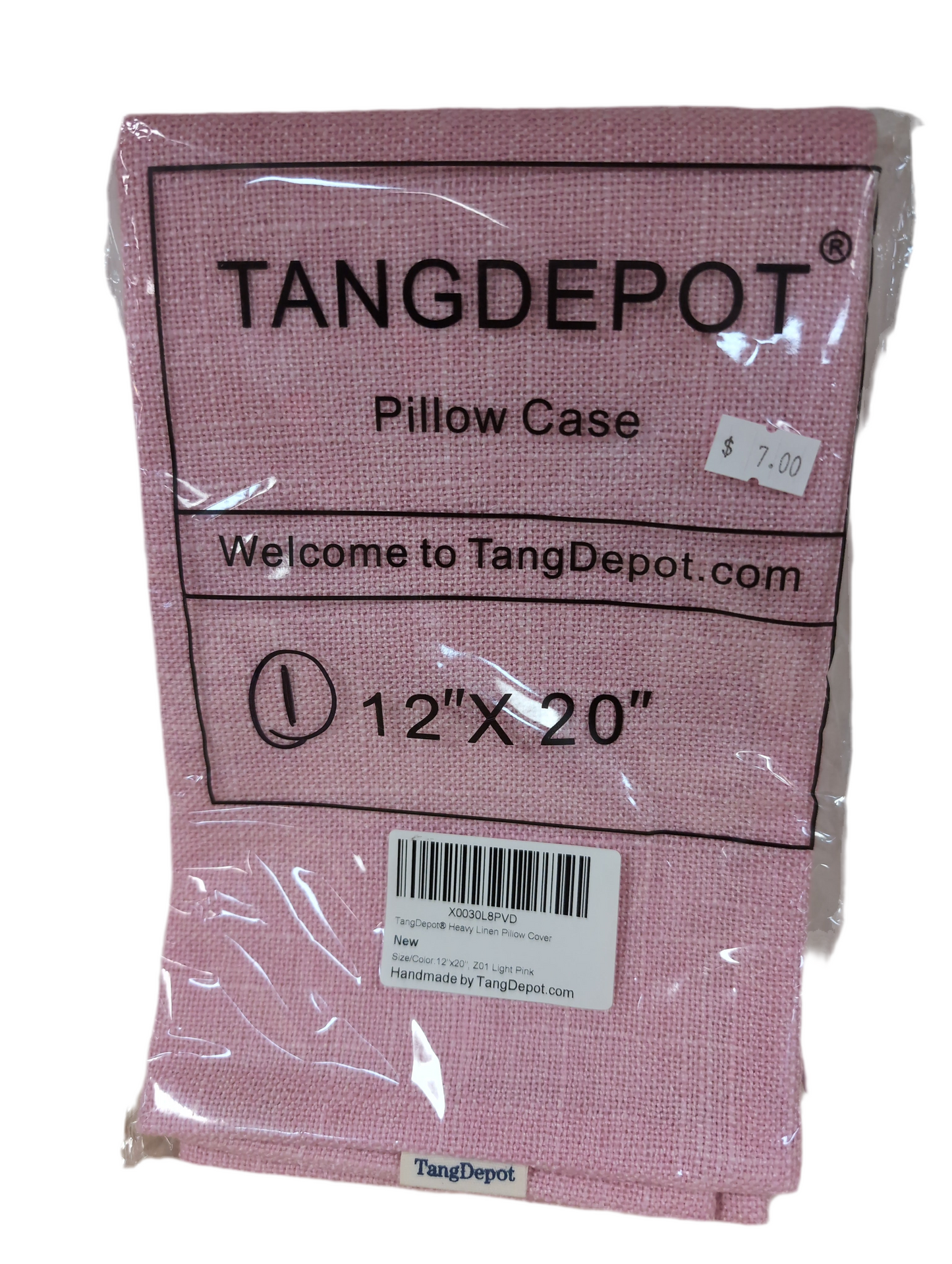 Tang Depot Oblong Pillow Sham - 12"x20" - Pink