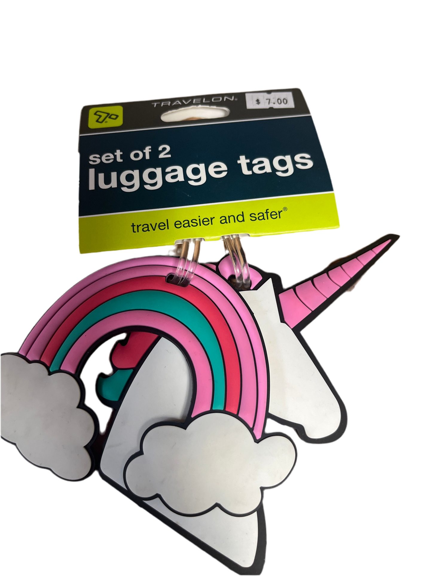 Set of Unicorn Luggage Tags