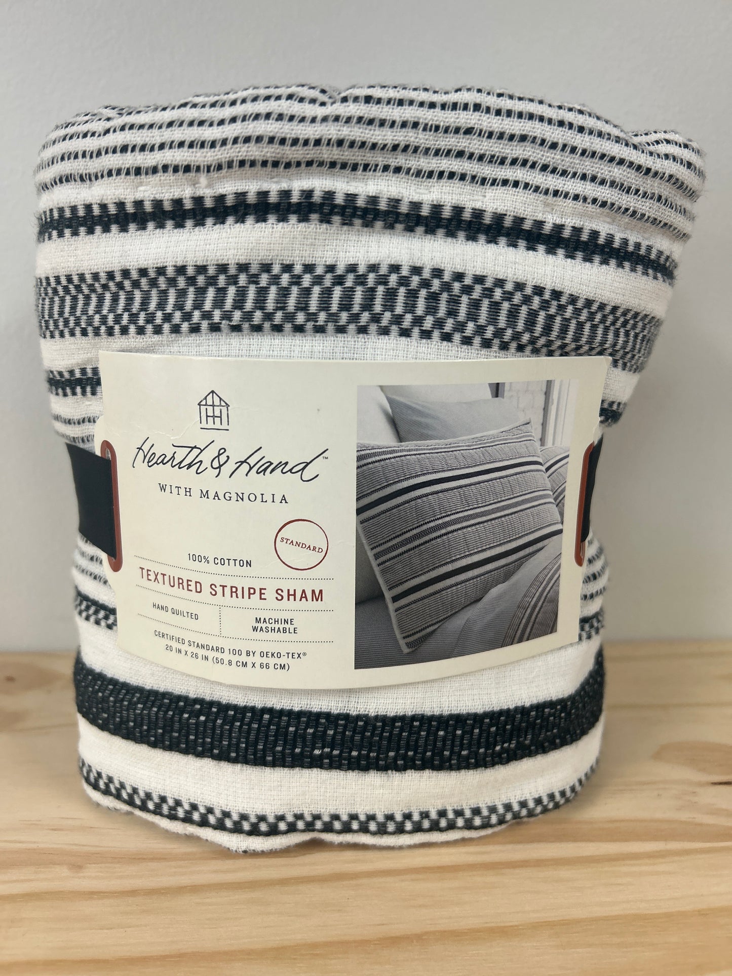 Textured Stripe Sham - 20”x26”