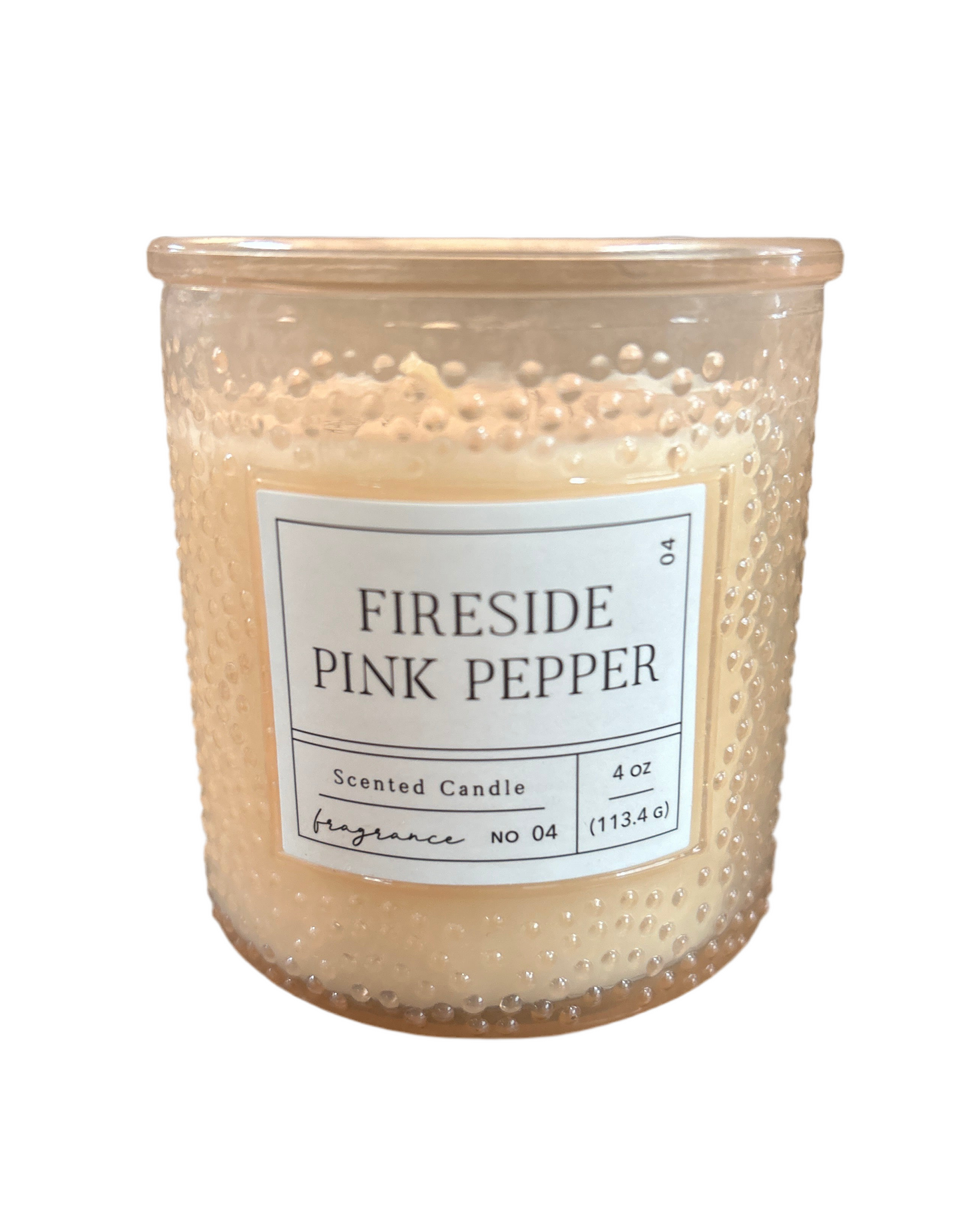 Fireside Pink Pepper Glass Votive Candle 4oz