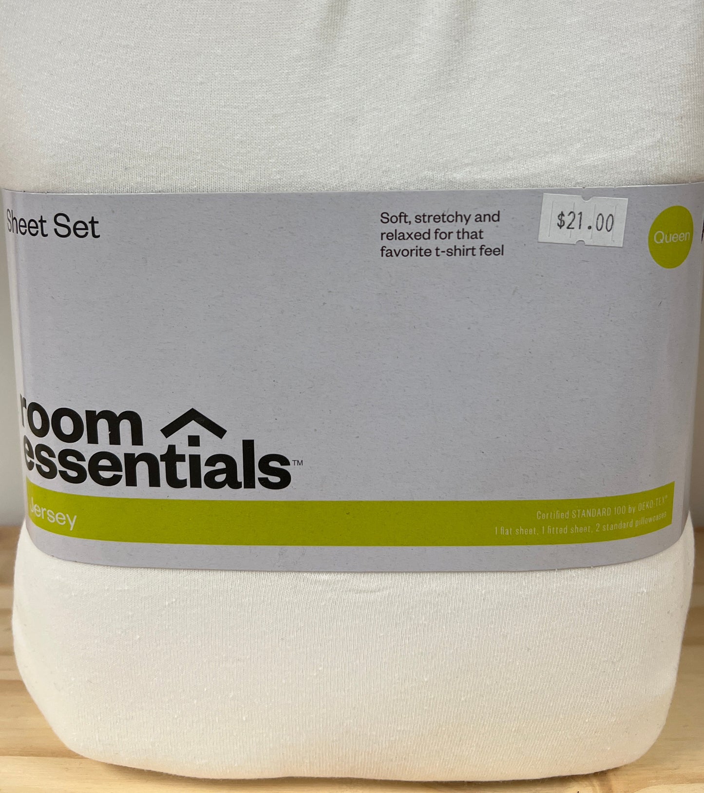 Queen Jersey Sheet Set White - Room Essentials