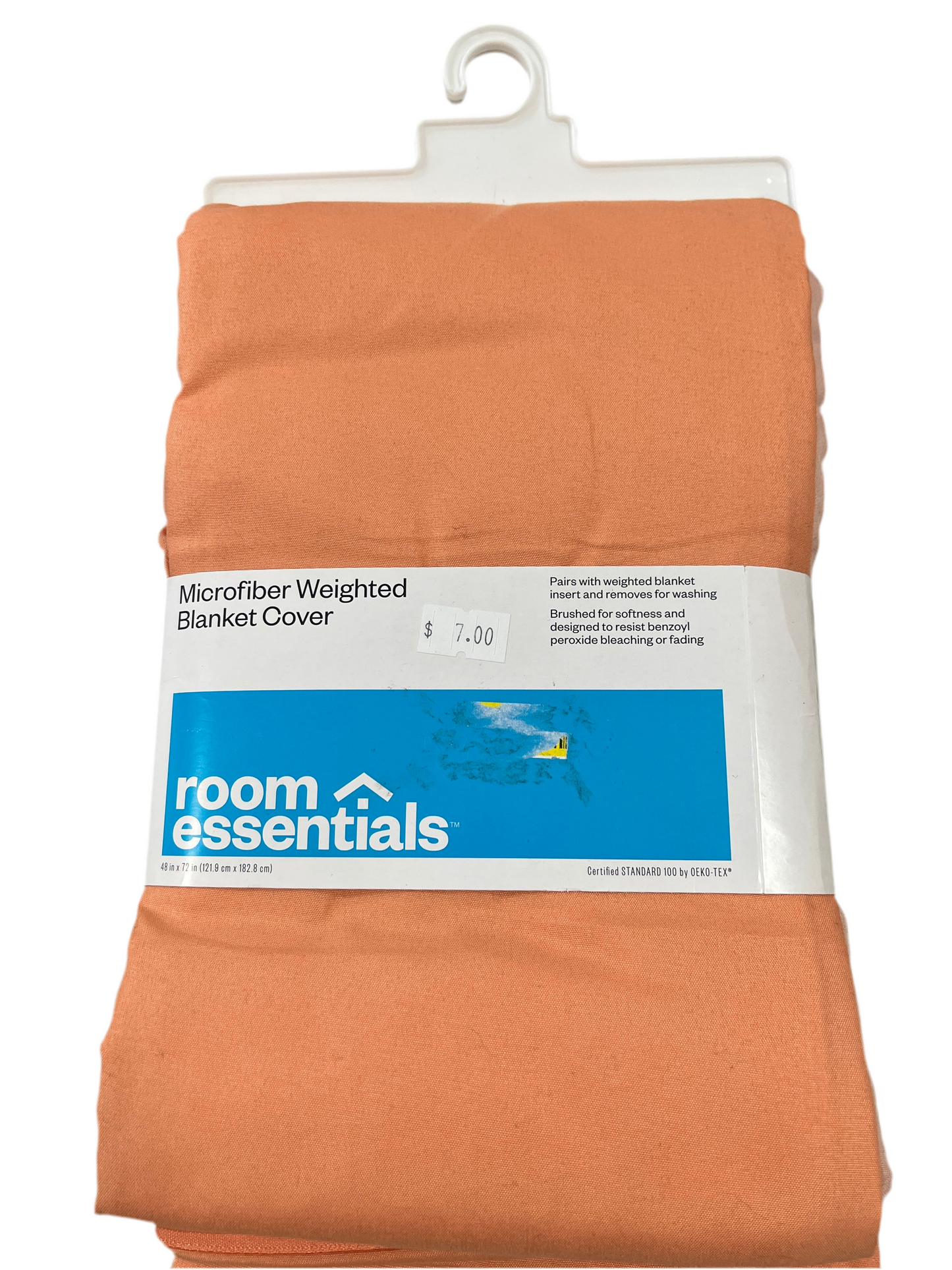 Microfiber Weighted Blanket Cover - Orange