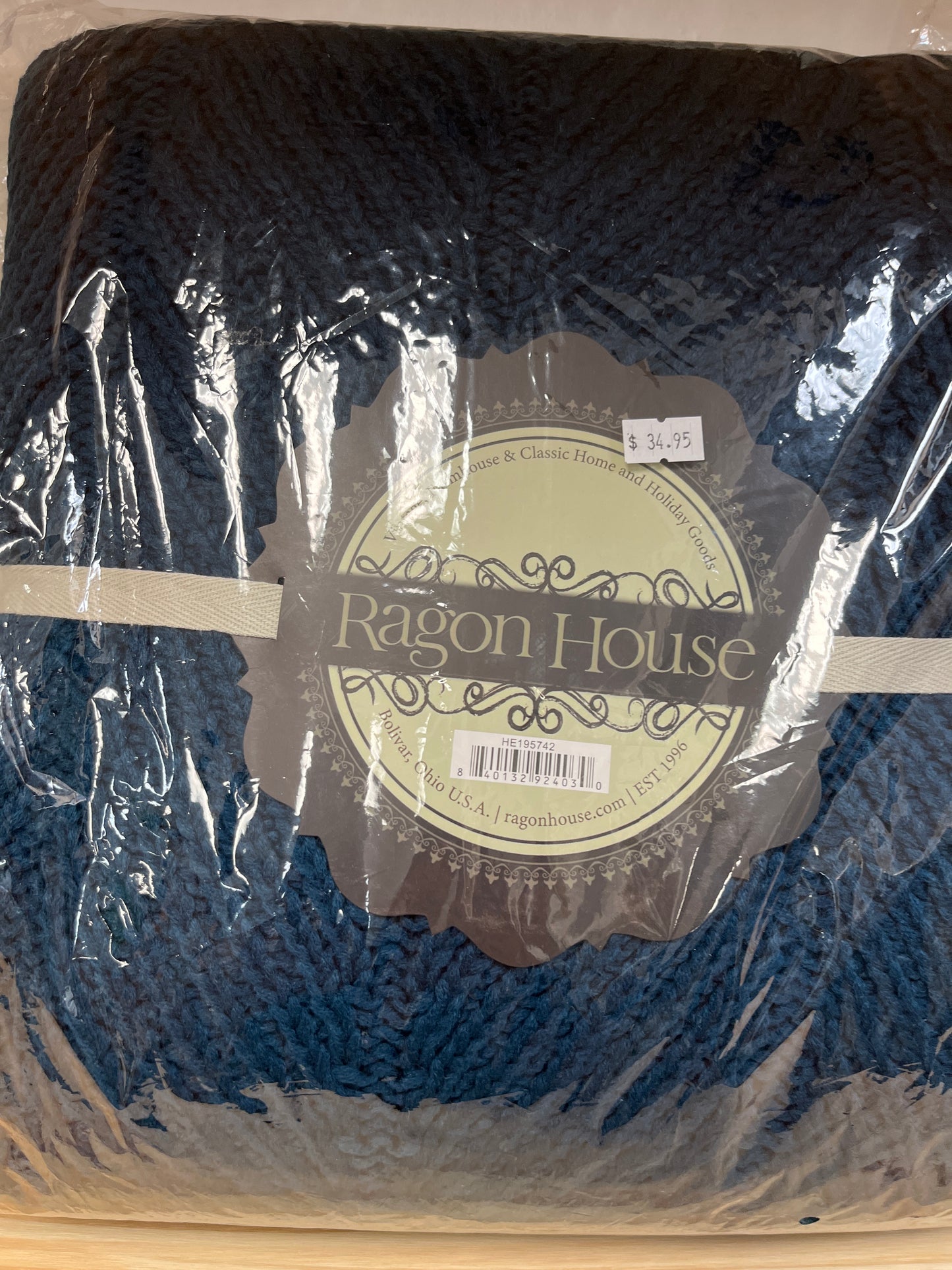 Twill Knit Throw Blanket 50" x 60" - Navy