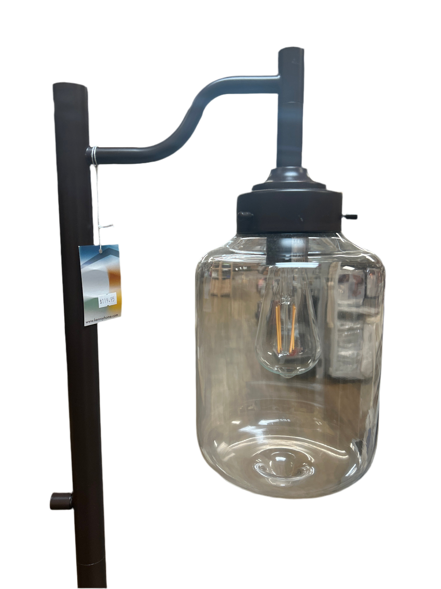 Kenroy Home Floor Lamp Glass - Oil Rubbed Bronze