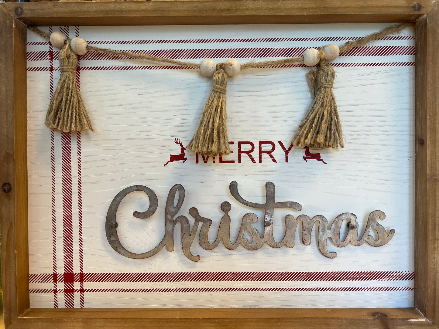 Merry Christmas Wooden Sign