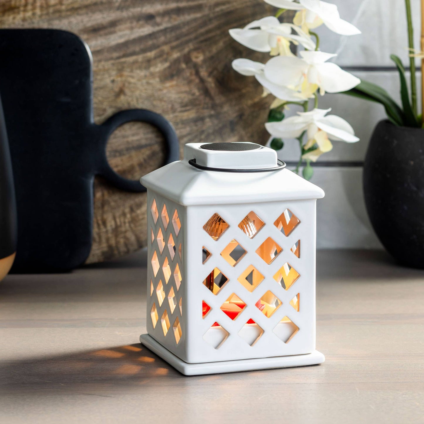 Canopy Illumination Fragrance Warmer-Trellis Lantern