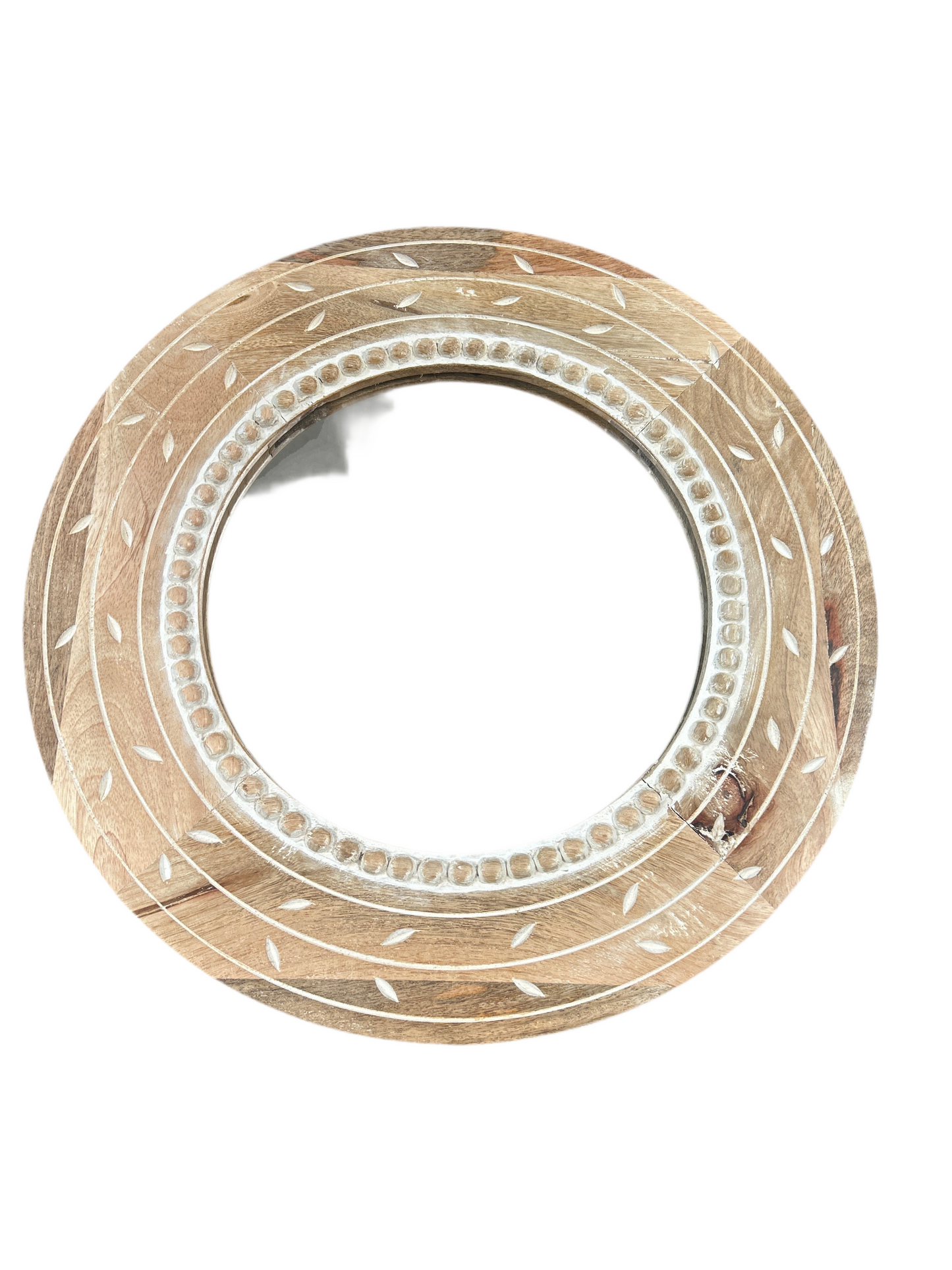 Round Mango Mirror 17” Diameter
