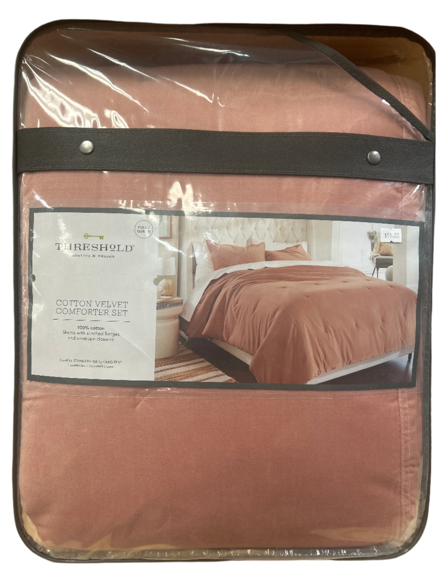 Queen Cotton Velvet Comforter & Sham Set - Threshold