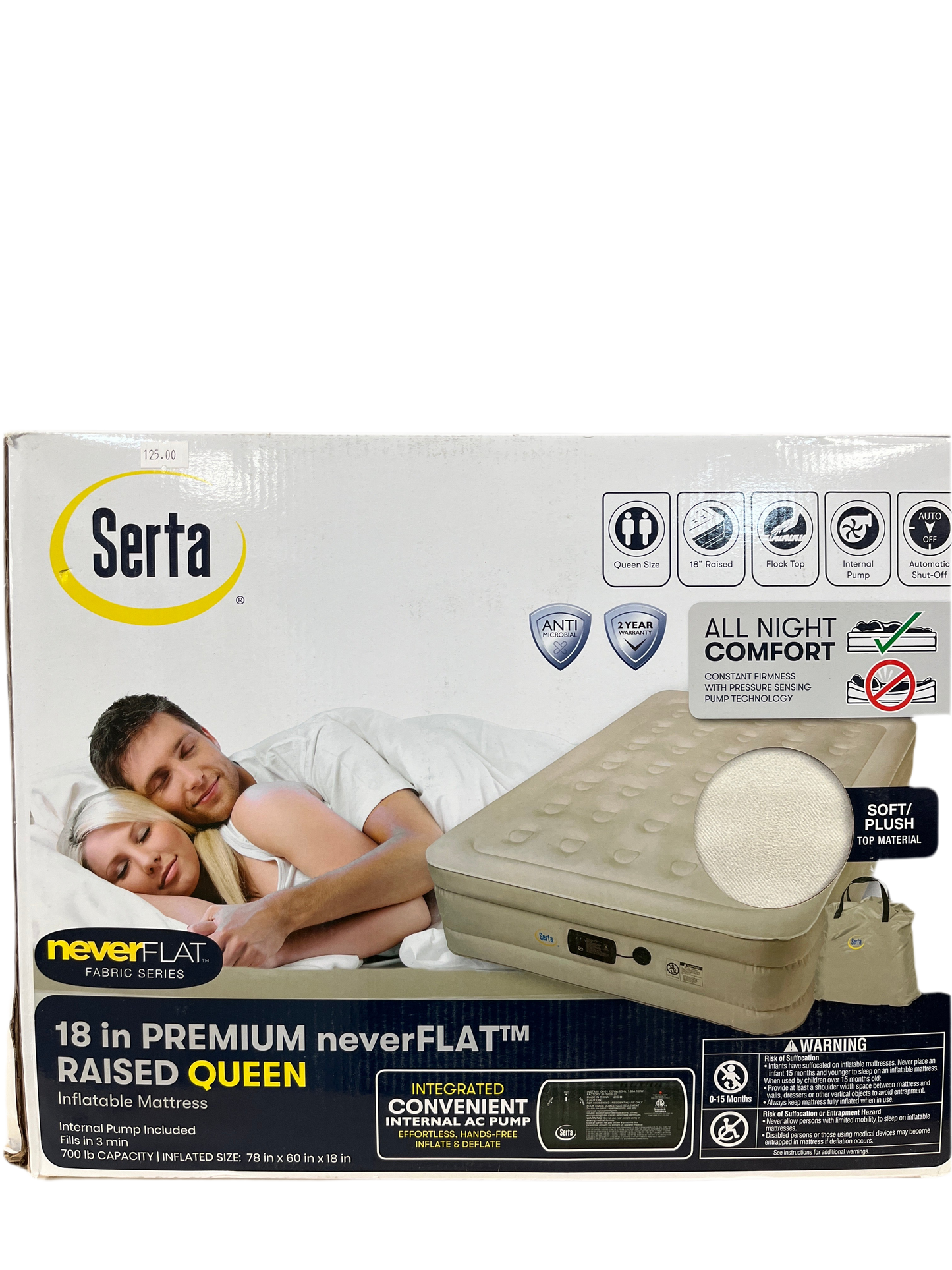 Serta 18” Premium Queen Air Mattress