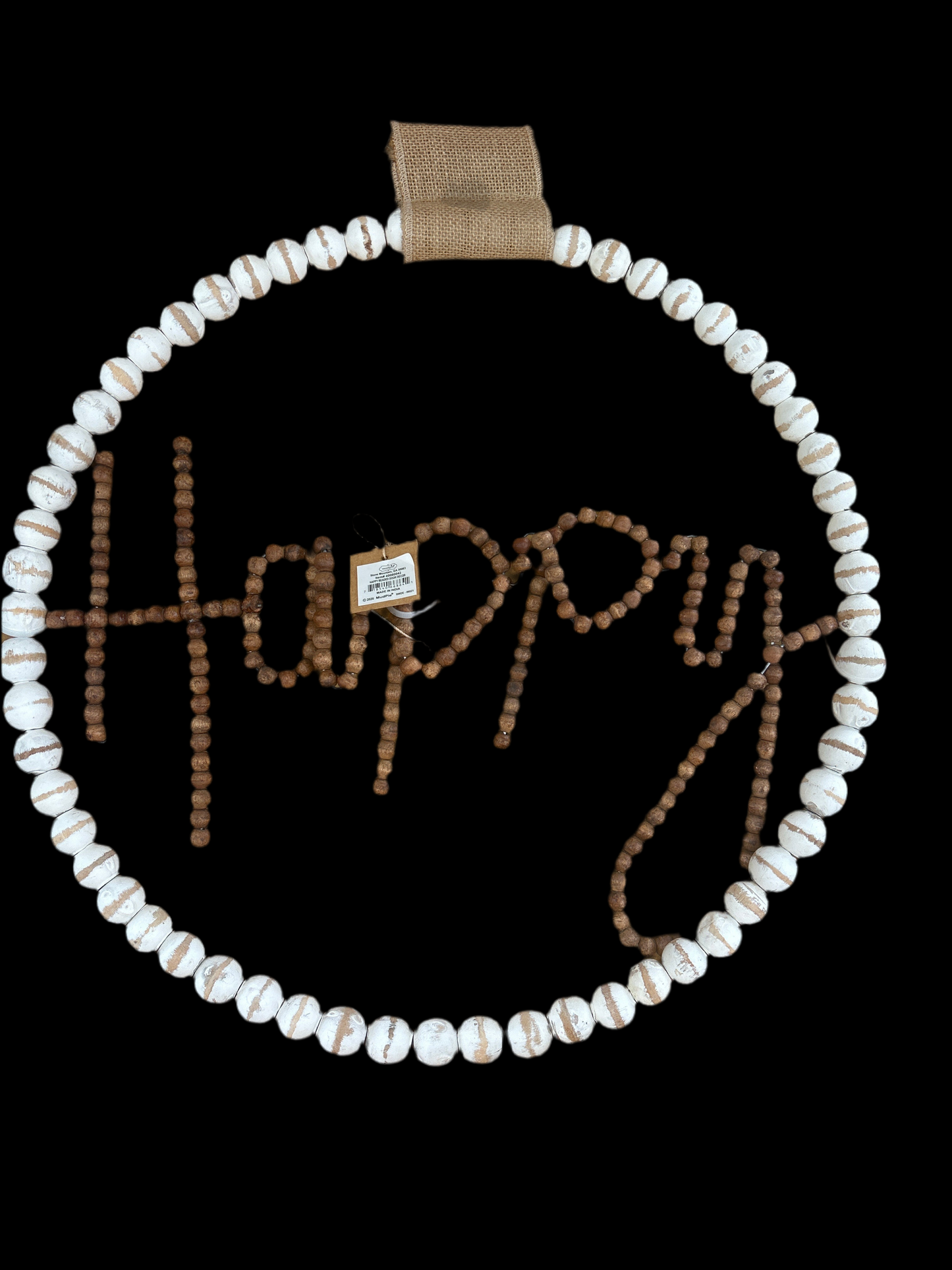 Happy Beaded Door Decor - Mudpie