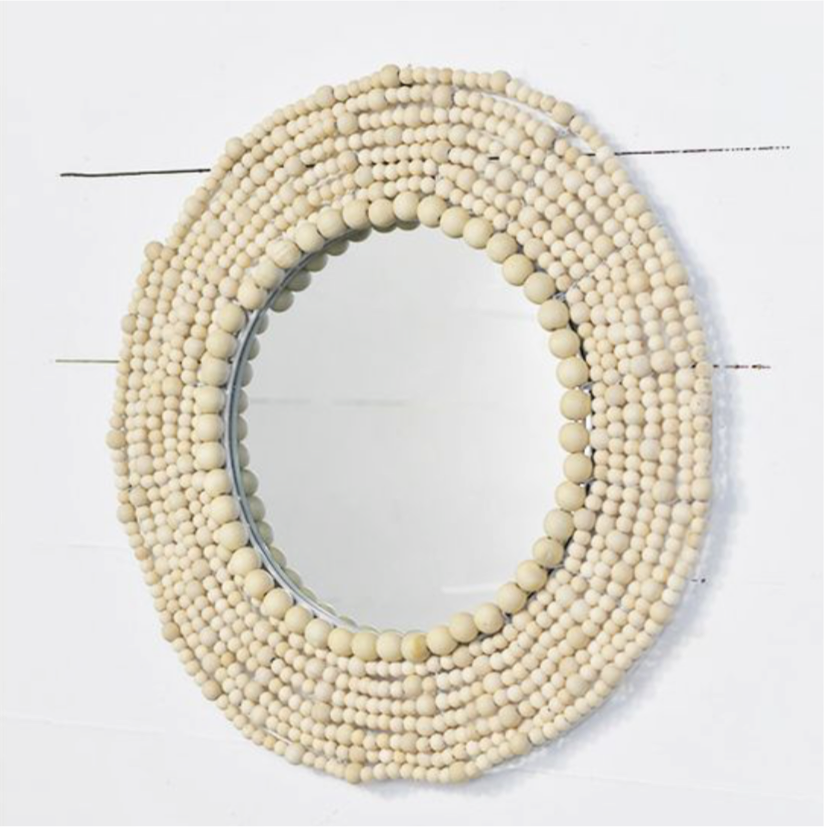 20" Beaded Mirror