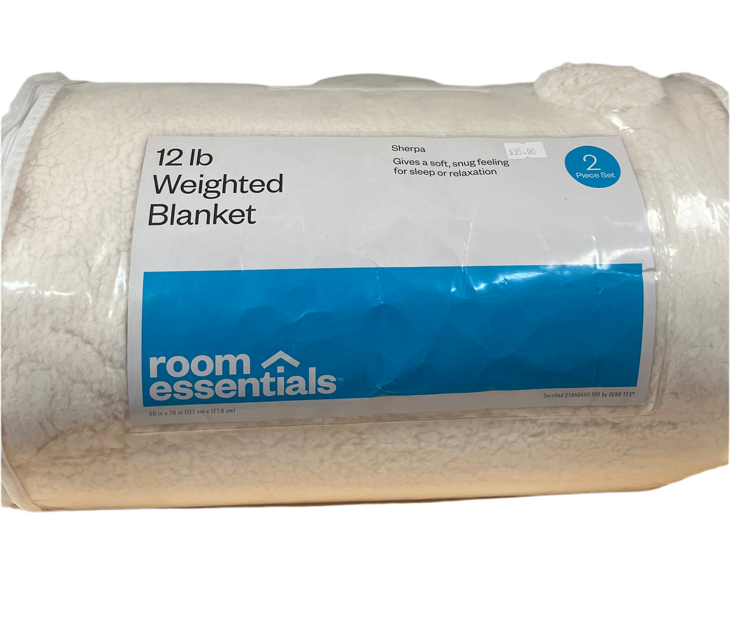 Weighted Blanket 12lb with Sherpa Cover