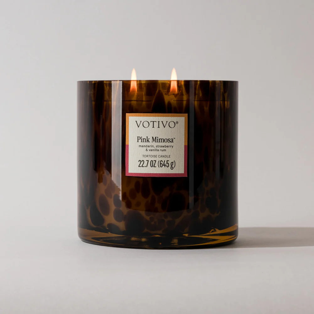 Votivo Pink Mimosa Tortoise Candle