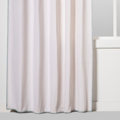 108"x54" Stitched Edge Light Filtering Curtain Panel - Threshold