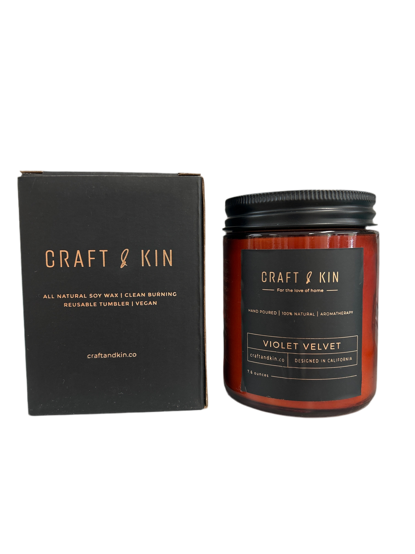 Violet Velvet Candle - Craft & Kin