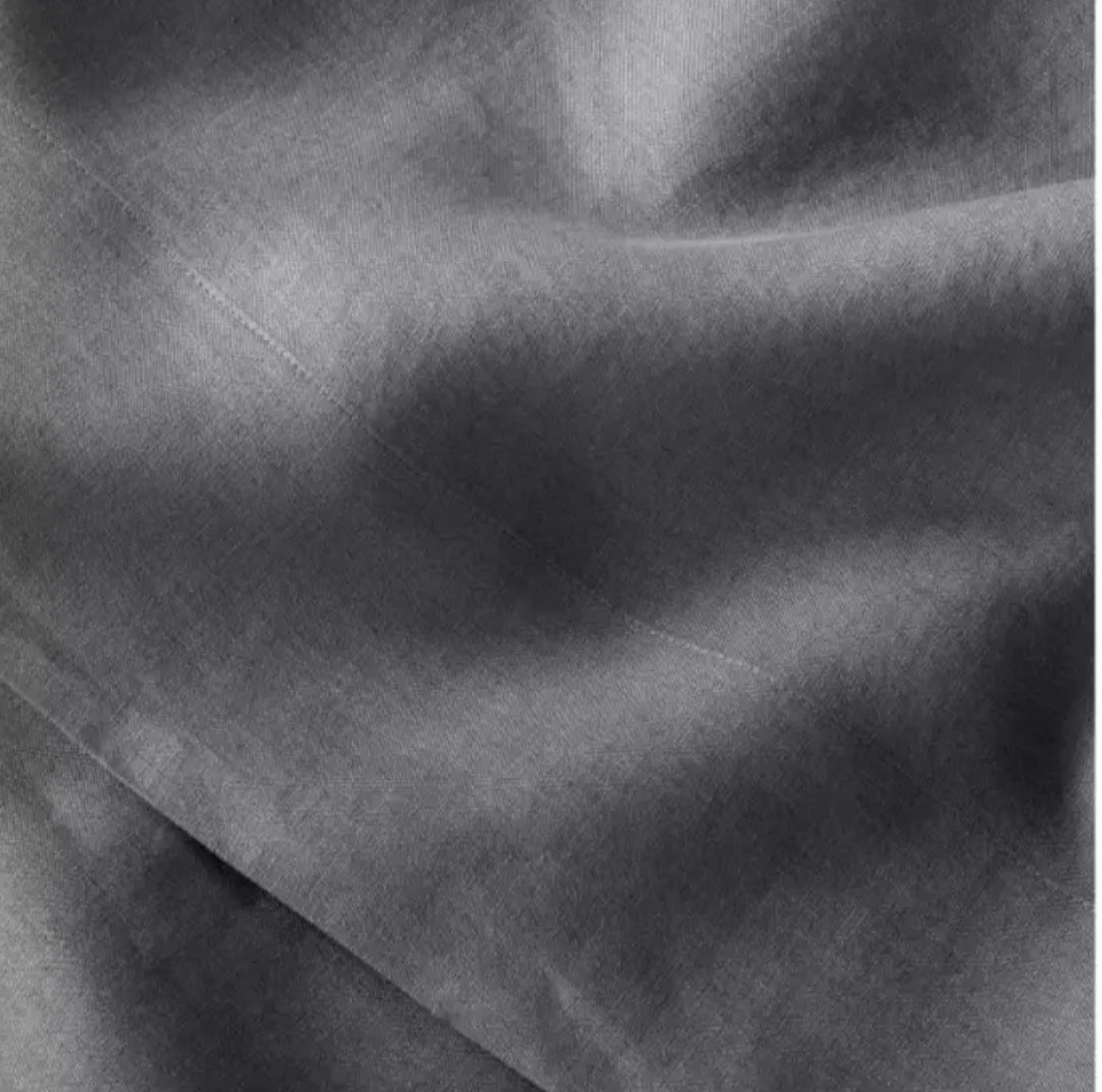 King 100% Washed Hemp Solid Sheet Set Metal Gray - Casaluna