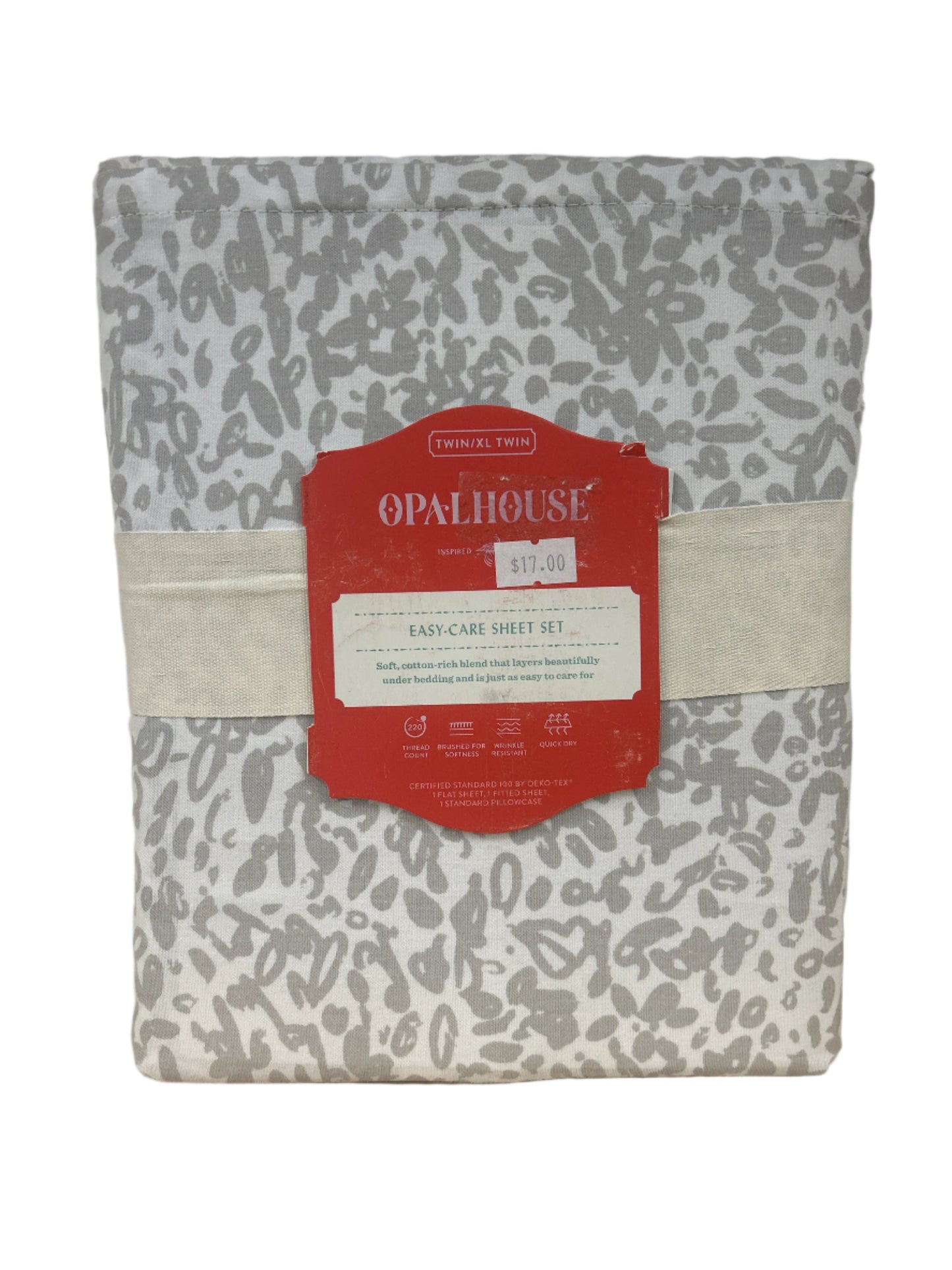 Twin/Twin XL Printed Easy Care Cotton Sheet Set Textural - Opalhouse