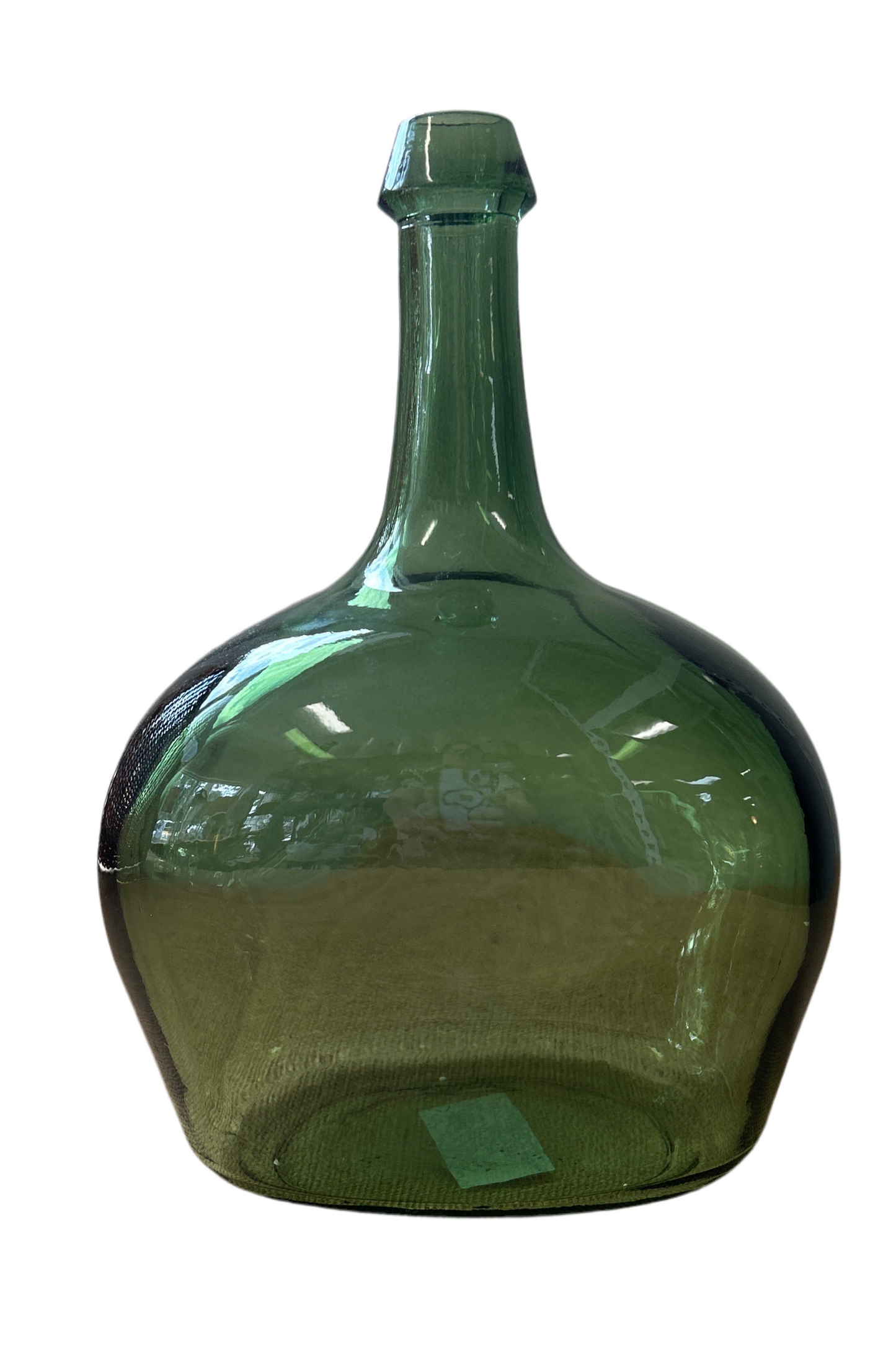 Mudpie Green Bottleneck Glass Vase