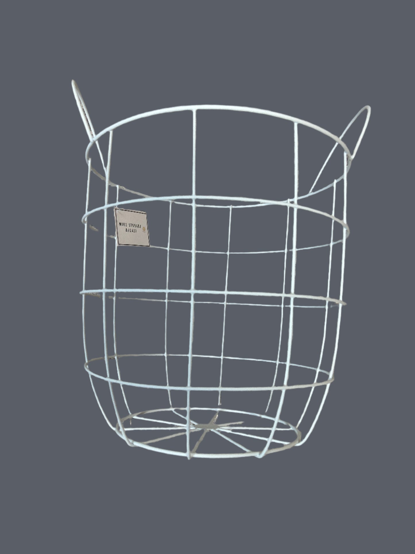 Round Wire Basket - White