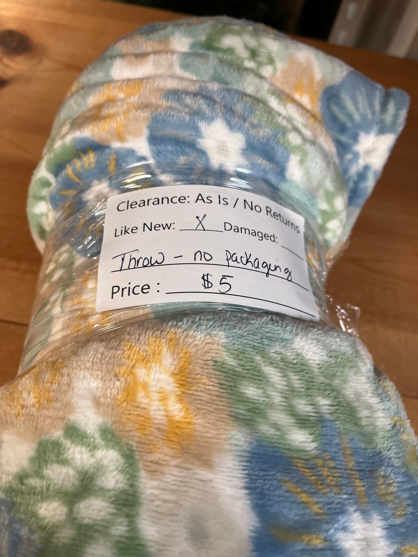 Throw Blanket As Is