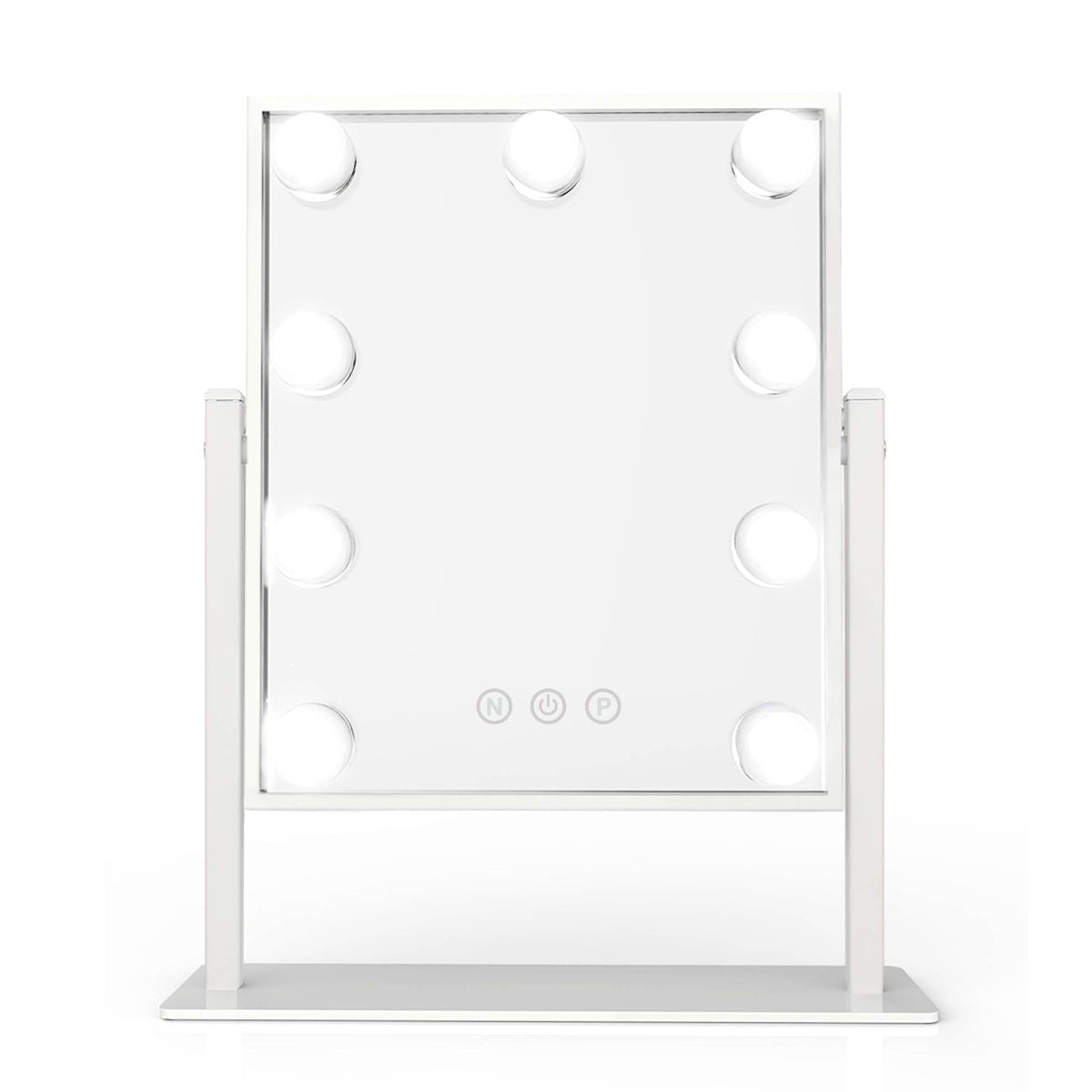 FUN DAY 12.135" x 14.75" 9-LED Bathroom Vanity Mirror White