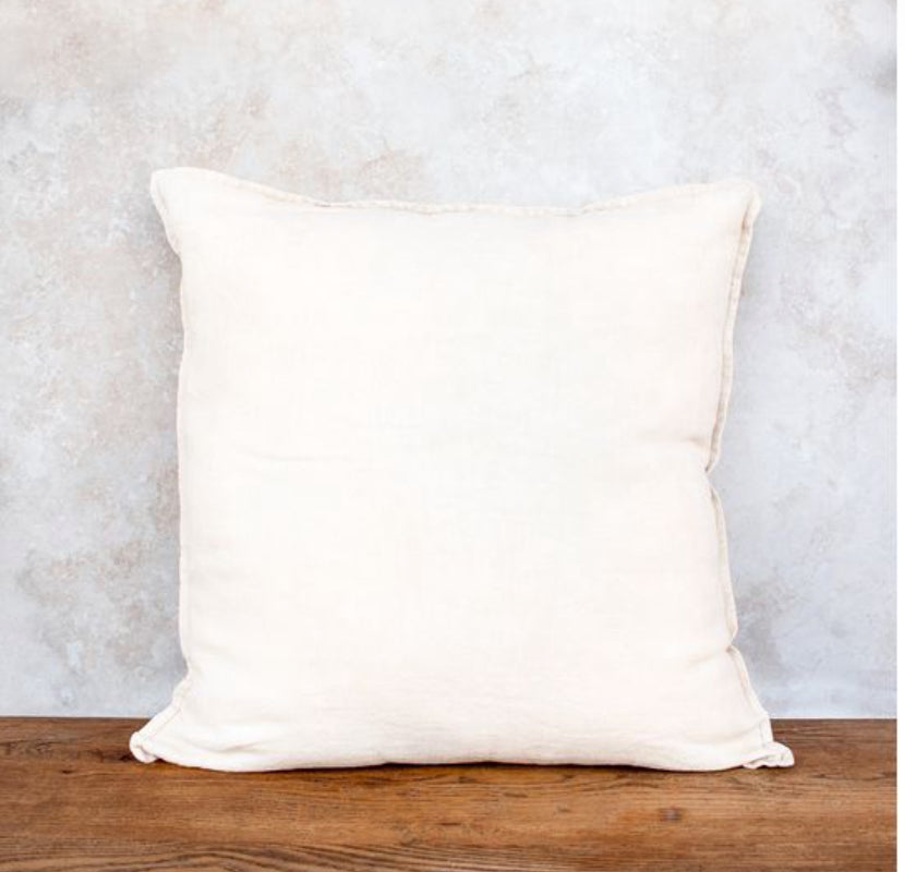 20" Square Beige Pillow