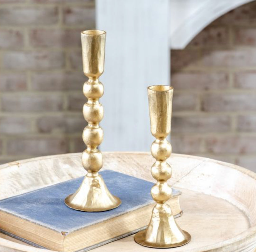 Gold Ball Candlestick Holder (S)