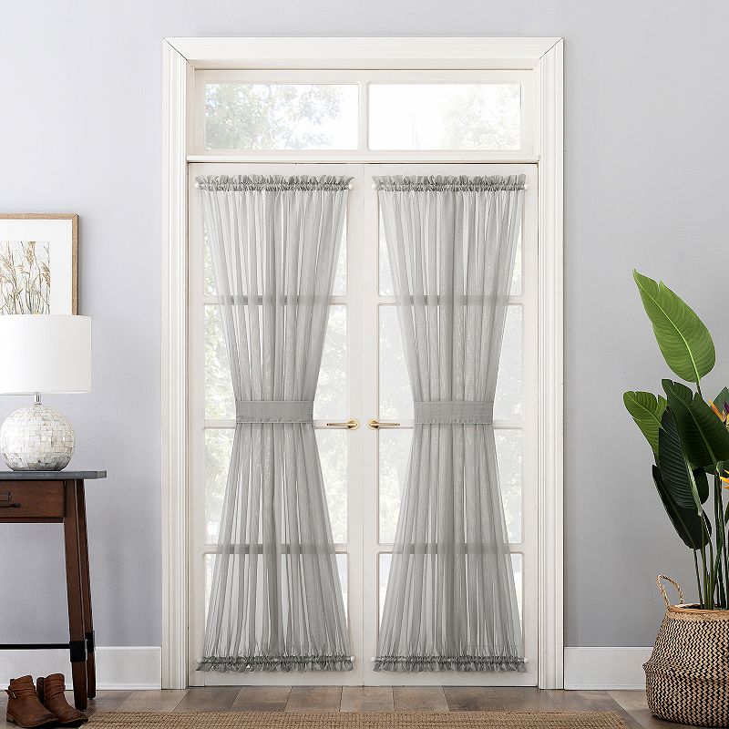59” x 72” No 918 Emily Voile Sheer Rod Pocket - 1 Door Panel
