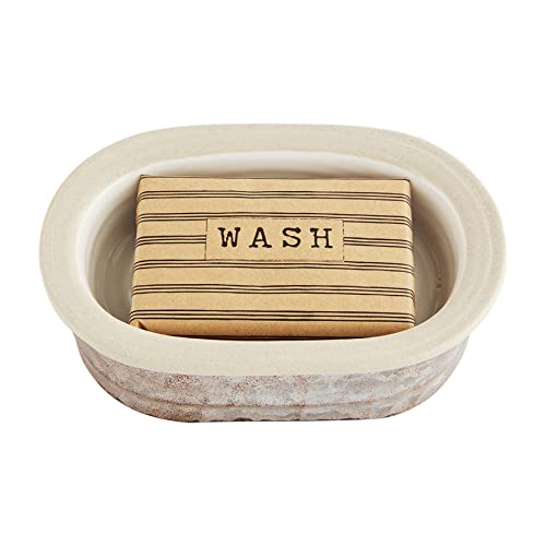 Mud Pie Tin and Stoneware Soap Set