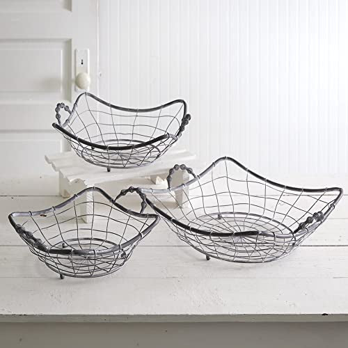 French Country Wire Basket - 1 Basket Size Large