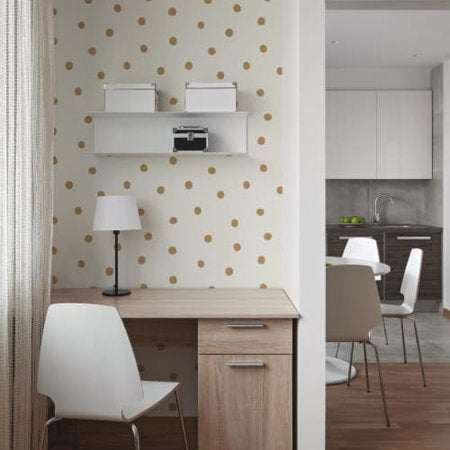 Gold Dots Peel and Stick Wallpaper Covers 28.18 sq. ft.