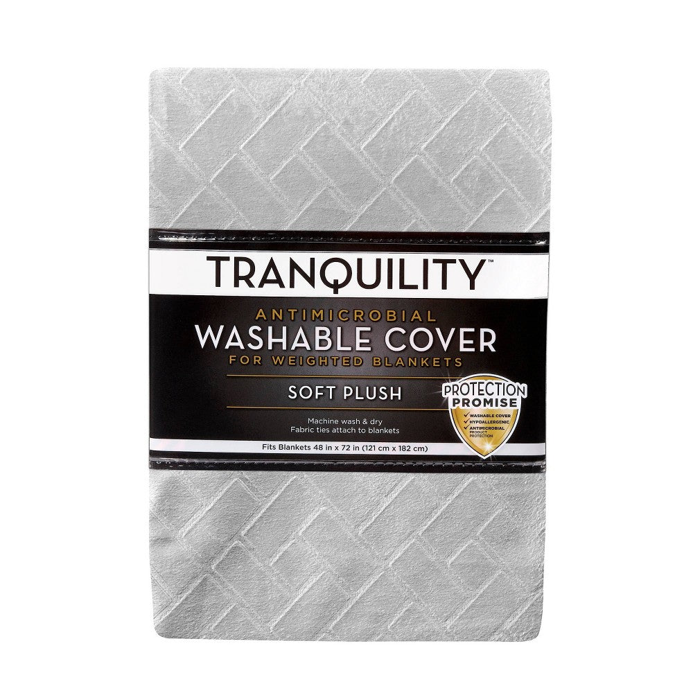 48"x72" Cover for Weighted Blanket Gray - Tranquility
