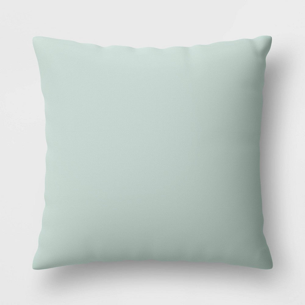 Solid Reversible Throw Pillow Mint/Gray - Room Essentials