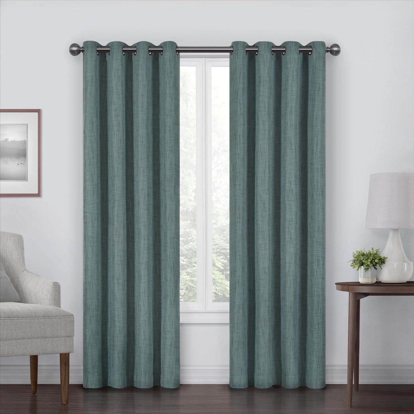 50” x 84” Eclipse Gemini Emerald Blackout Window Curtain Panel - 1 Panel