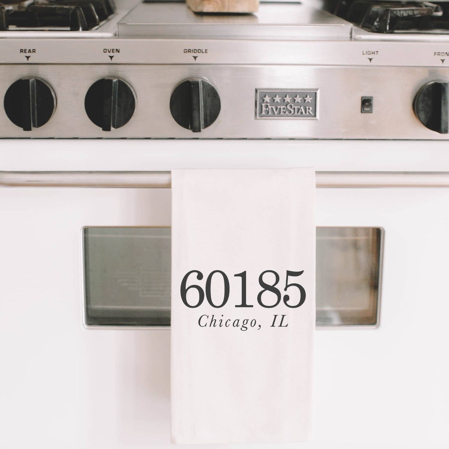 Personalized 31324 Richmond Hill, Georgia Kitchen Towel: White