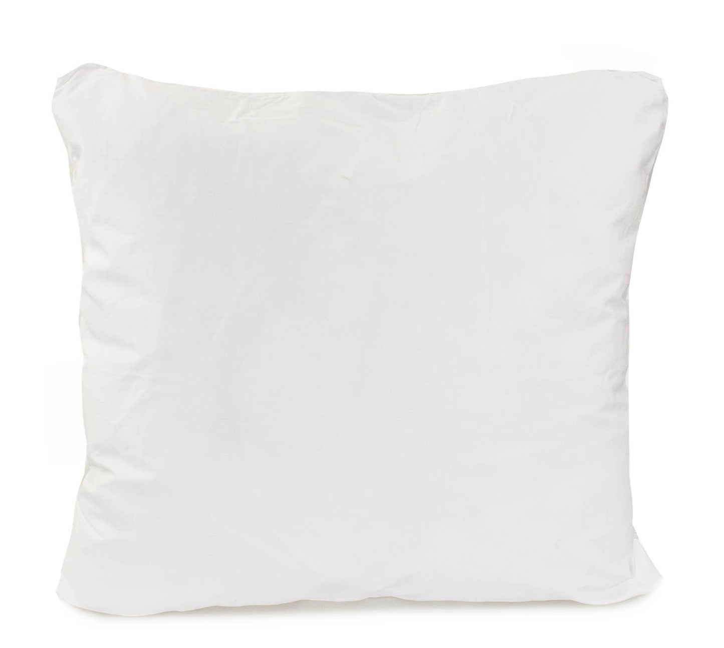 White Fringed Cotton 18x18 Decorative Throw Pillow : Cover + Inserts