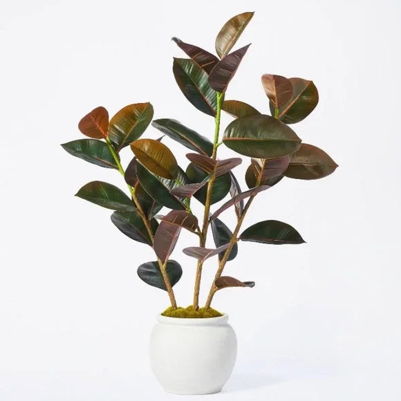 35" Artificial Rubber Tree - Threshold™ designed with Studio McGee