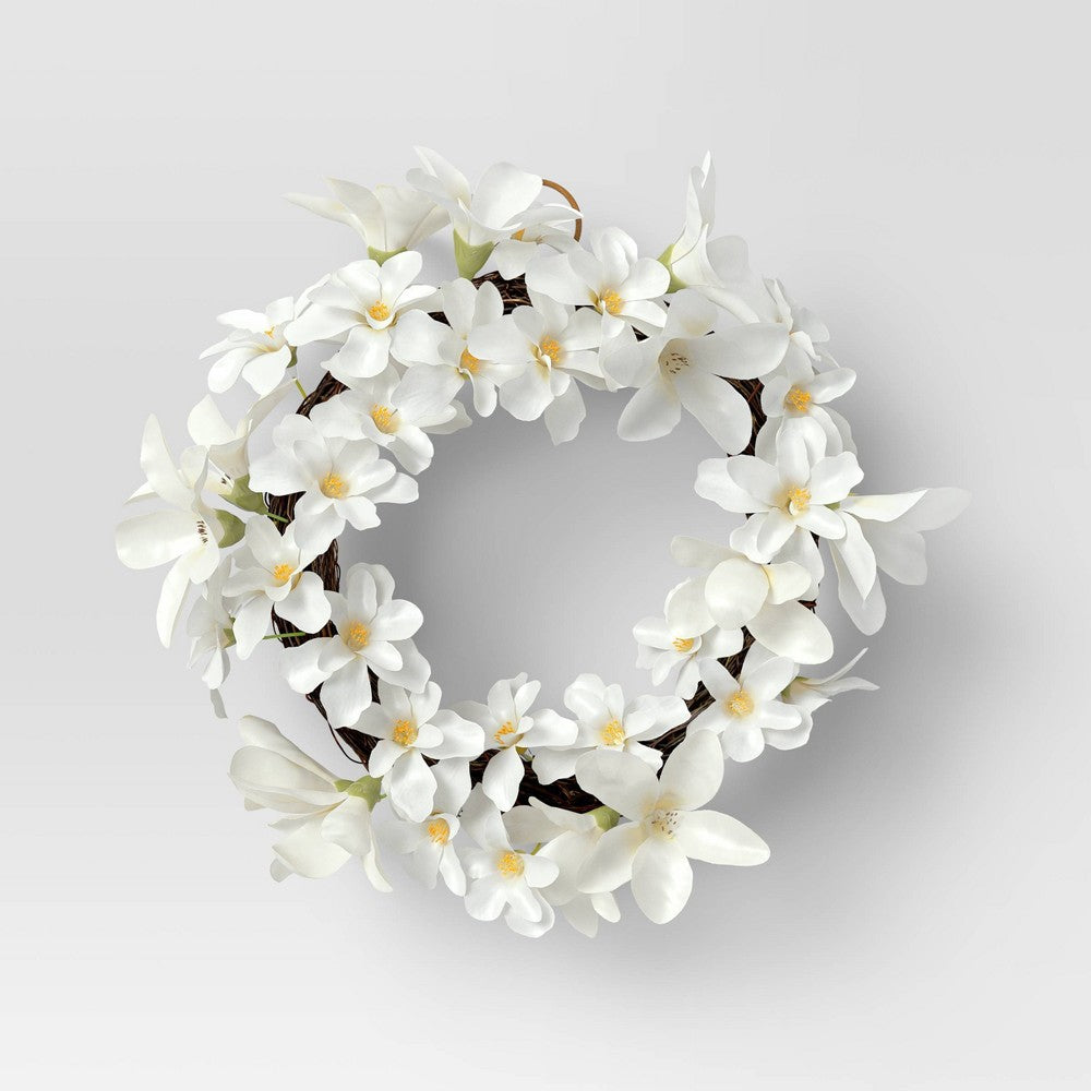 White Flower Mini Wreath - Threshold