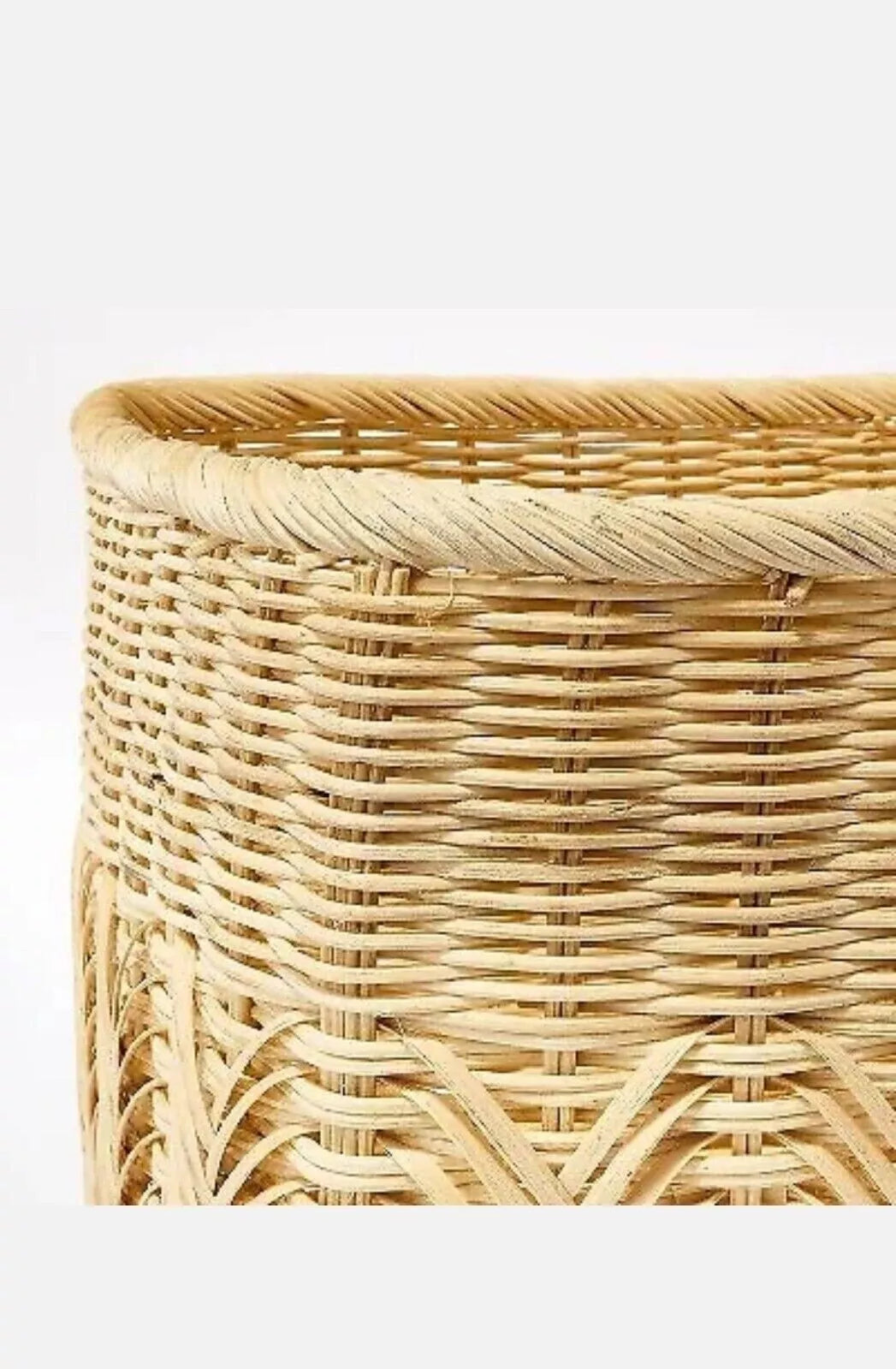 Rattan Woven Cube Basket - Threshold Studio McGee