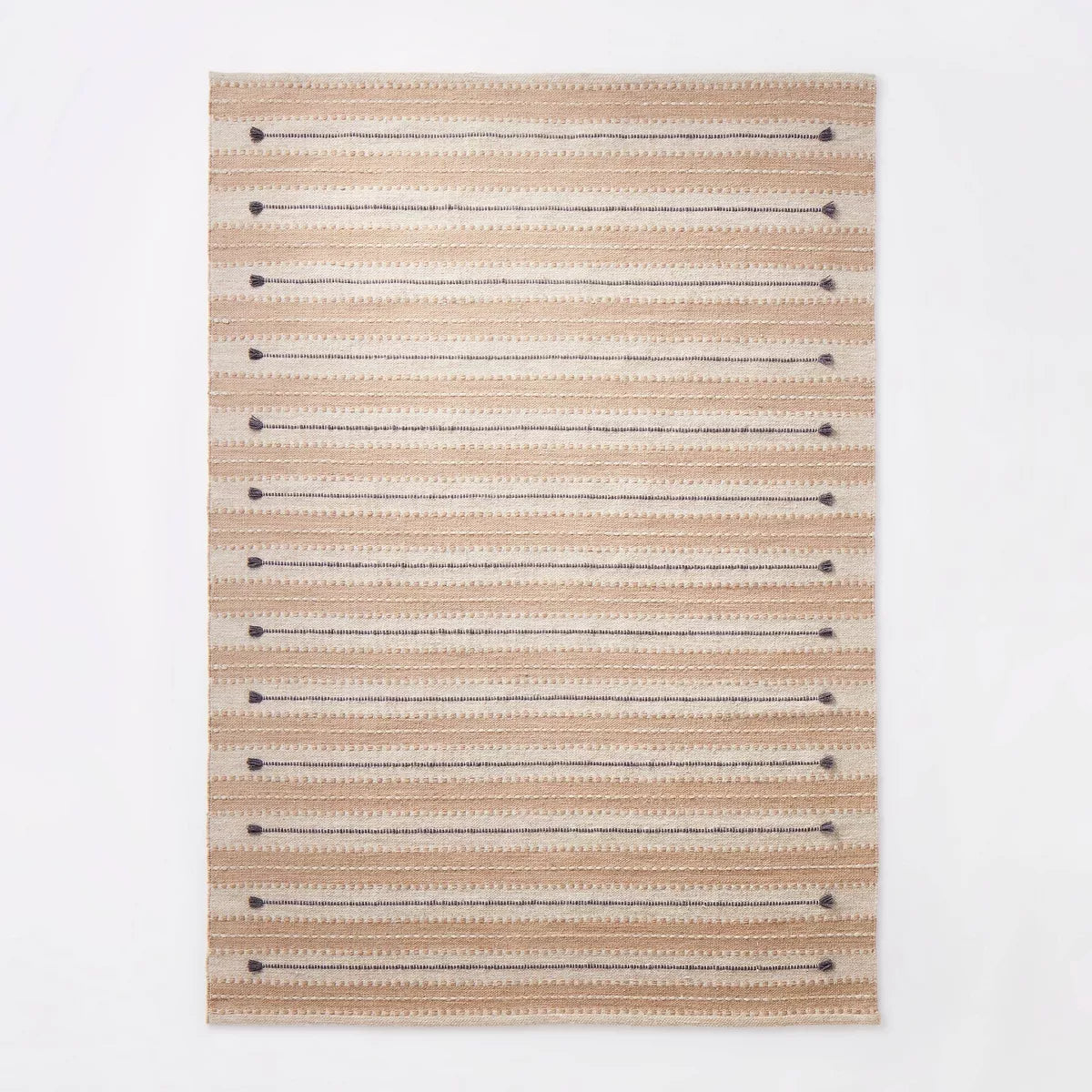 7'x10' Striped/Clipped Yarn Rug Beige - Threshold Studio McGee