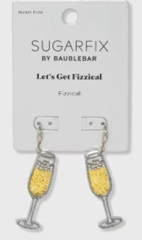 SUGARFIX by BaubleBar Champagne Glass Drop Earrings - Gold