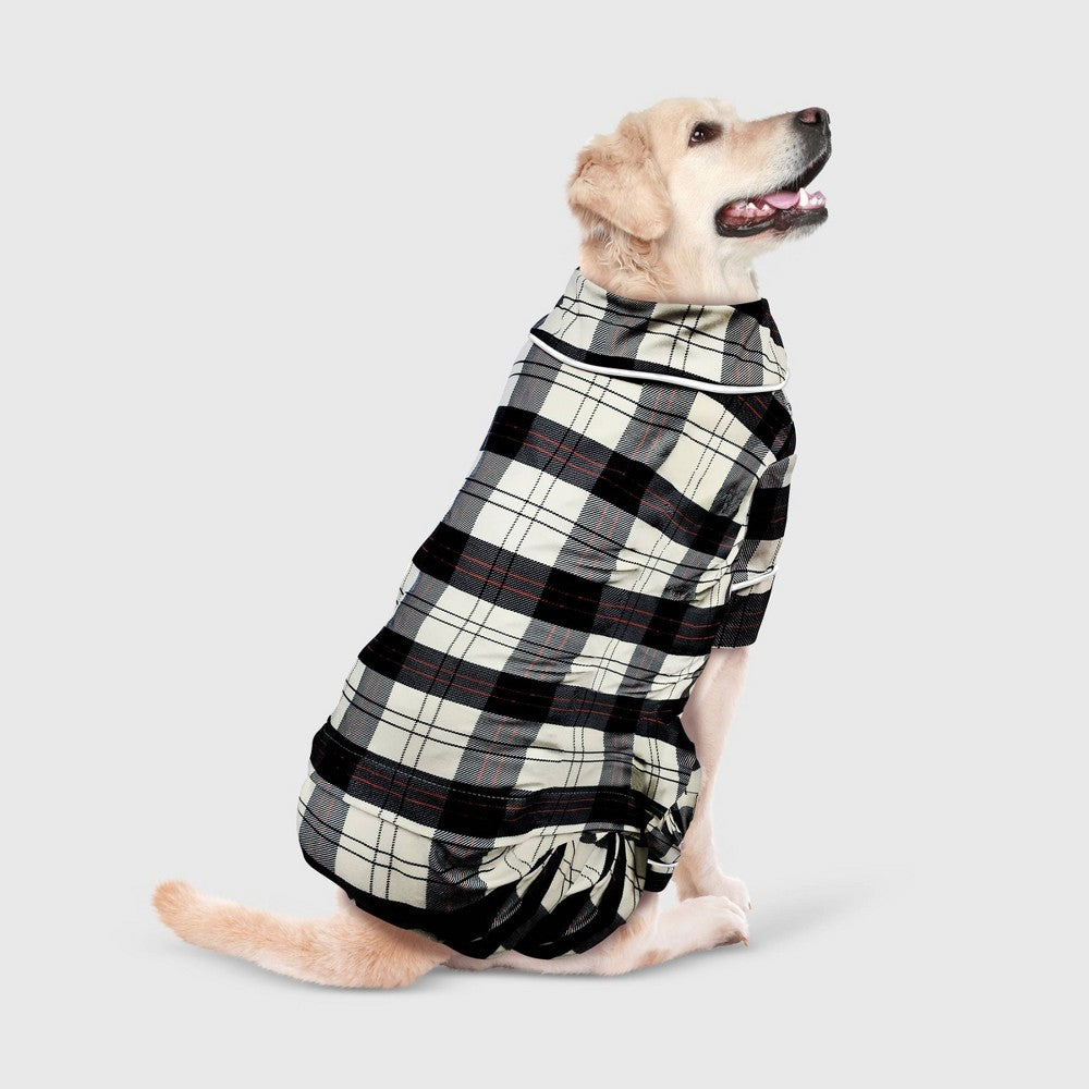 Buffalo Plaid Flannel Dog Pajamas SMALL - Wondershop